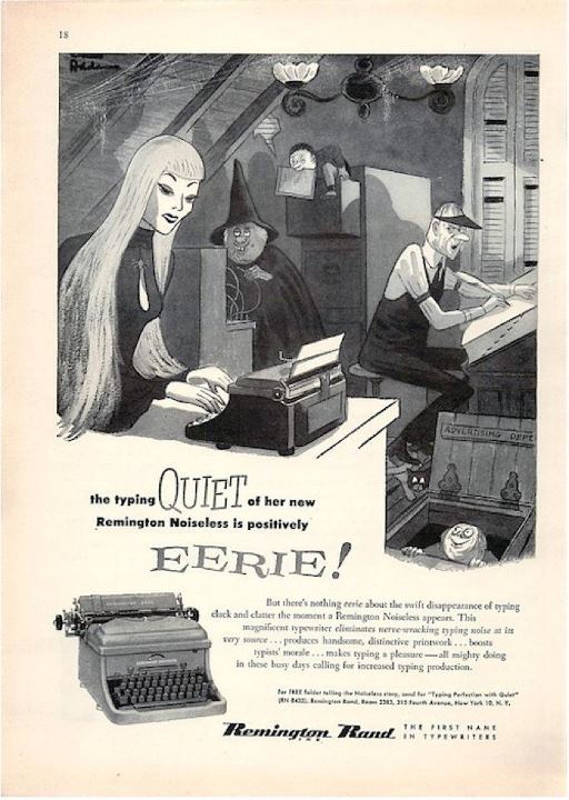 Charles Addams, Remington Typewriter Ad for The New Yorker (March 1955)
