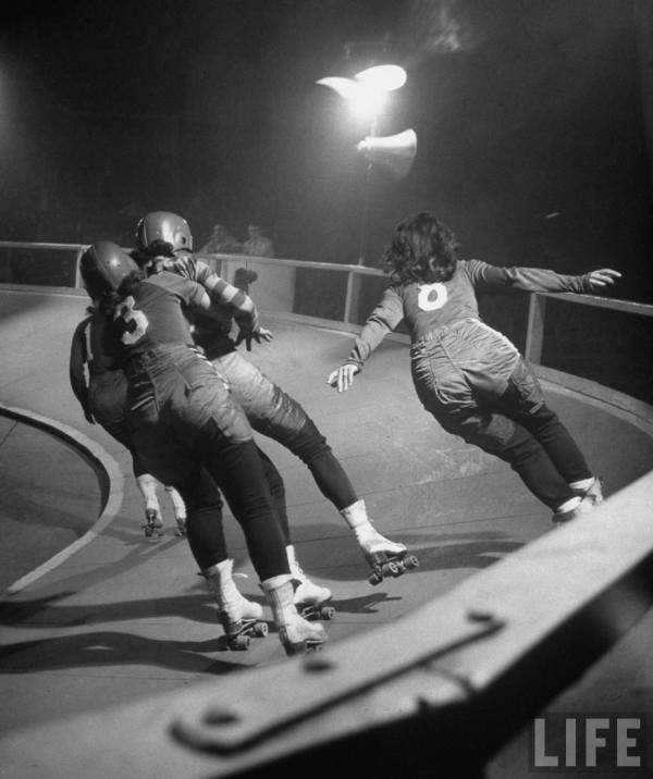 1948 Life Magazine Roller Derby Girls via The Selvedge Yard