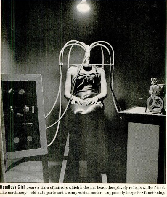 Headless Girl Illusion 1930's