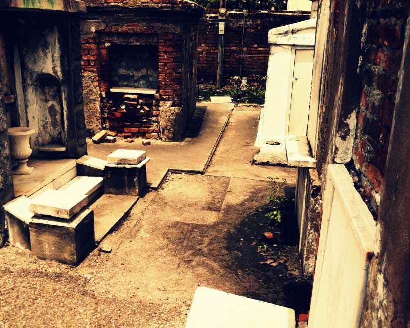 St. Louis Cemetery 1 in New Orleans, LA, photographed by Eva Halloween, July 2012