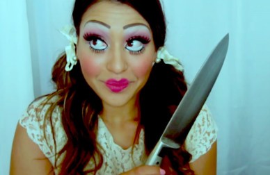 WhatWouldLizzyDo Creepy Doll Makeup Tutorial