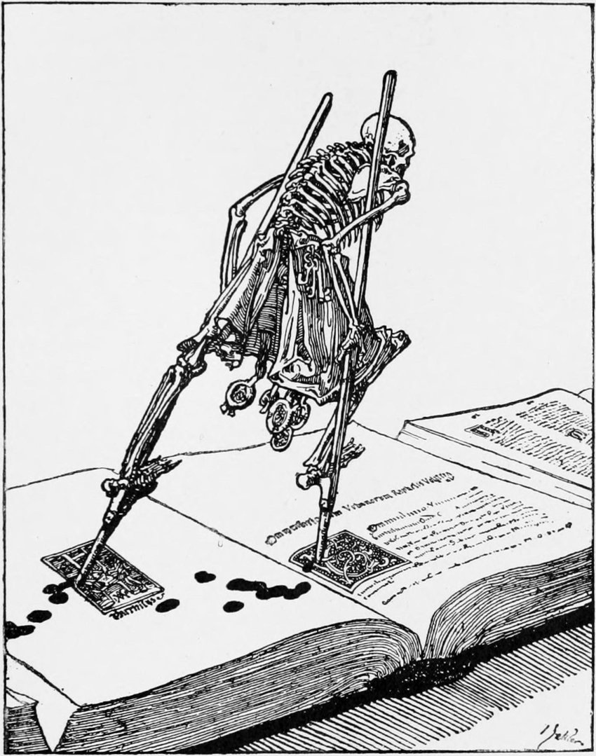 Joseph Sattler, in Ein moderner Totentanz illustration of the Dance of Death, Berlin, 1912