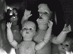 Burning Dolls Halloween horror gif