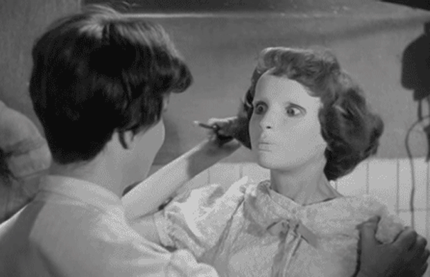 Horror GIF of the Week Halloween Eyes without a Face