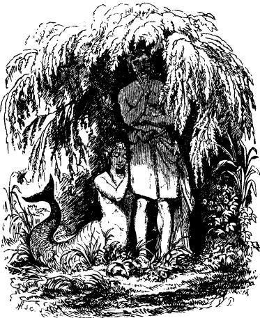 Engraving from Hans Christian Andersen's The Little Mermaid