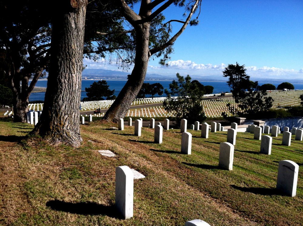Ft. Rosecrans National Cemetery Graveyard Military San Diego Bay Photograph Eva Halloween