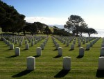 Fort Rosecrans Military Cemetery Looking Southwest Pacific Ocean Mexico Photograph