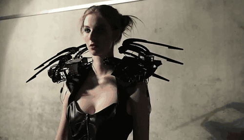 Animated Robotic Spider Dress GIF via prostheticknowledge