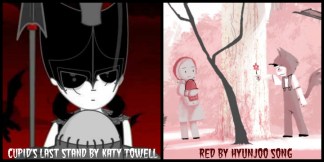 Cupid's Last Stand by Katy Towell and Red by Hyunjoo Song