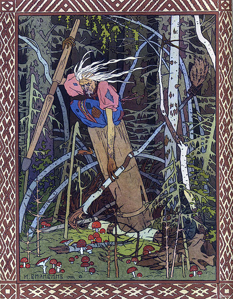 Baba Yaga as depicted by Ivan Bilibin (1902)