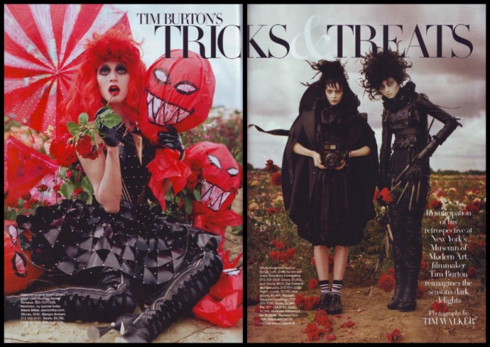Tim Burton's Tricks and Treats Harper's Bazaar