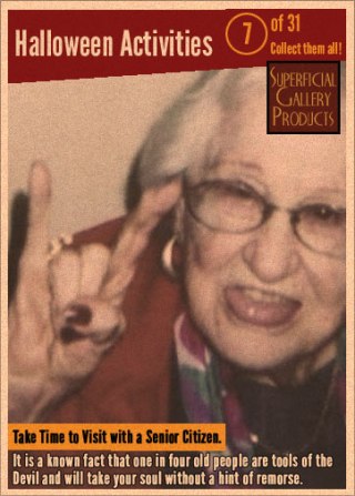 Halloween Activities Card 8 Visit a Senior Citizen