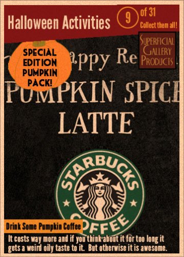 31 Halloween Activities 9 - Drink a Pumpkin Coffee