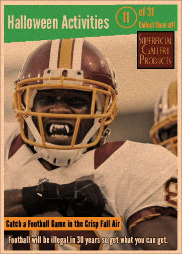 Halloween Activities Card 11 Watch a Football Game