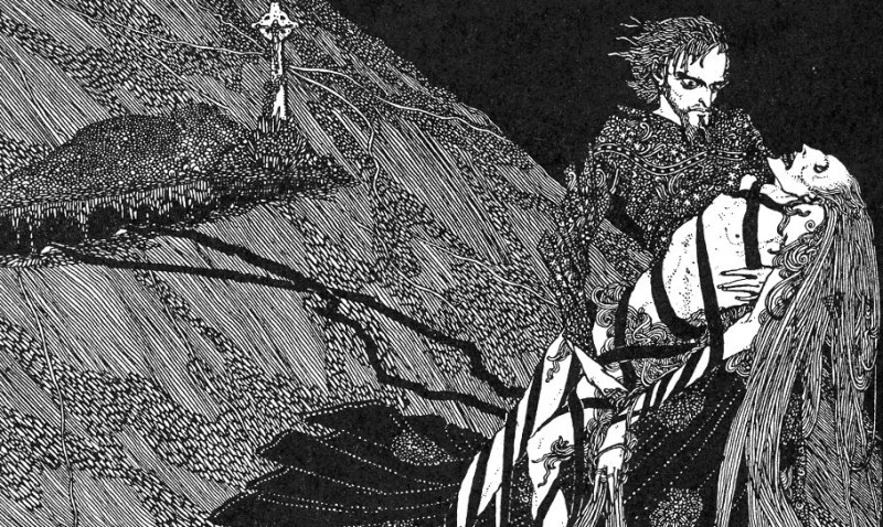 Detail, 1916 Illustration by Harry Clarke for Edgar Allan Poe’s Berenice, from Tales of Mystery and Imagination
