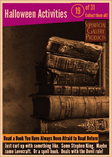 Halloween Activities Card 19 Read a Book