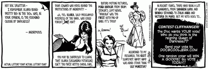 Doc Splatter Advice Column Queen Bee