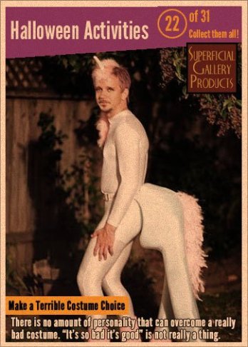 Halloween Activities Card 22 Make a Terrible Costume Choice