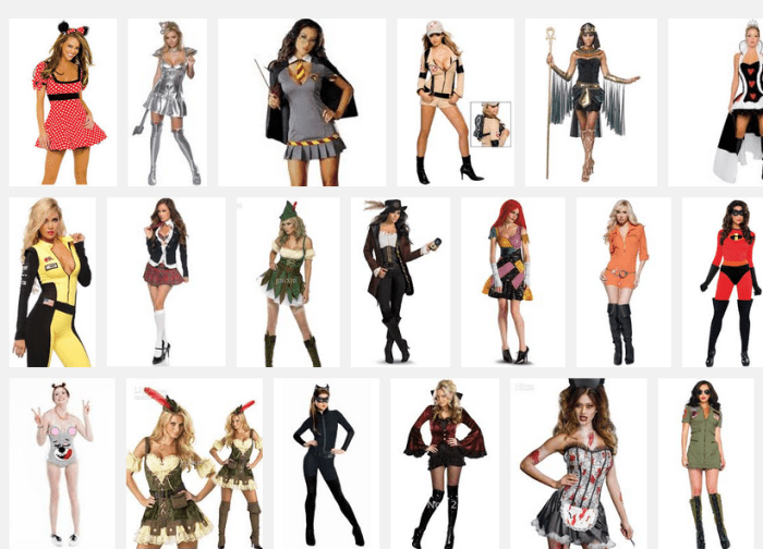 Commercial Halloween Costume Choices