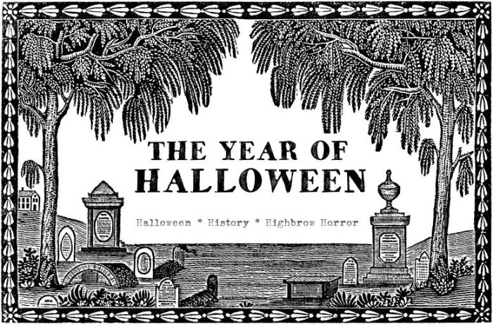 The Year of Halloween Logo Stamp