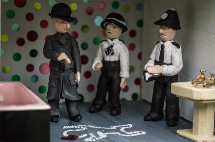 Halloween Murder Scene Diorama by Madeleine Swann