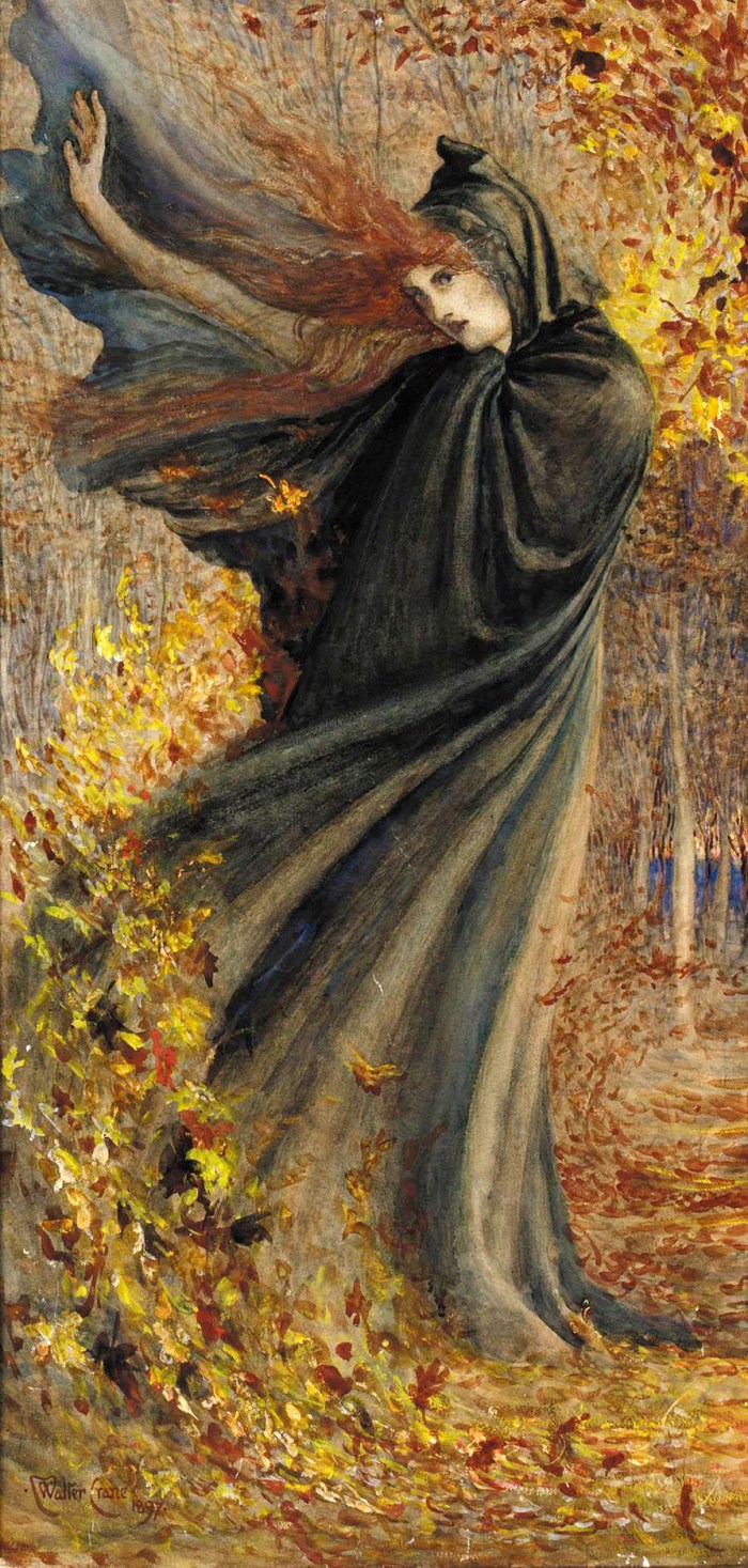 The West Wind by Walter Crane