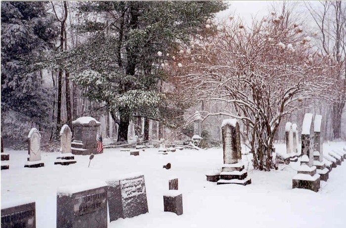 Mountain Ash Cemetery, Laporte, PA, Winter 2003, photo Taken by Deb Wilson