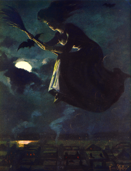 Beware the Beautiful Witch by Power O’Malley for the cover of Life magazine, October 30th, 1913