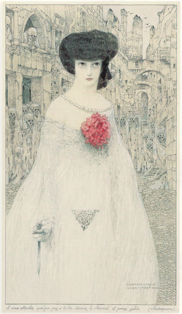 La femme aux squelettes - Gustav Adolf Mossa 1904