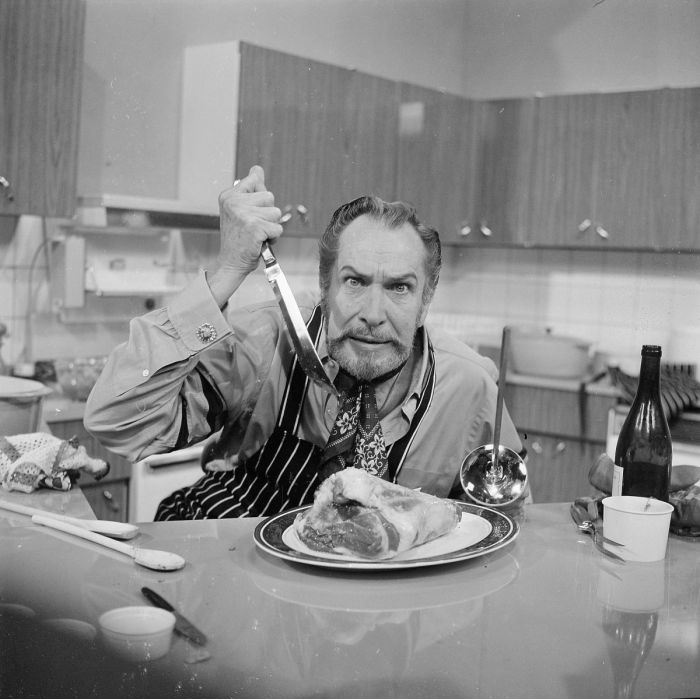 Vincent Price promotional photo 1970 Cooking Price Wise